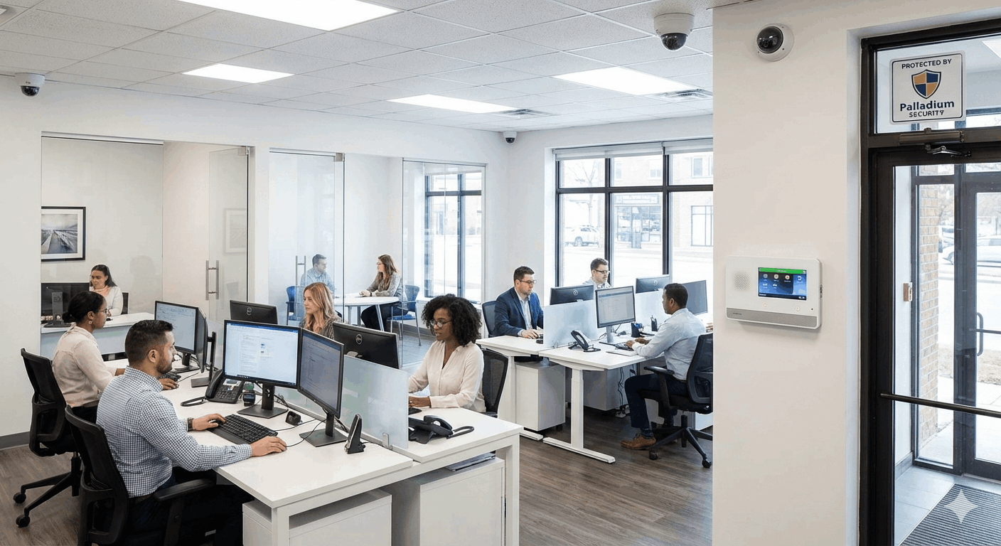 Small to medium sized business using a security system